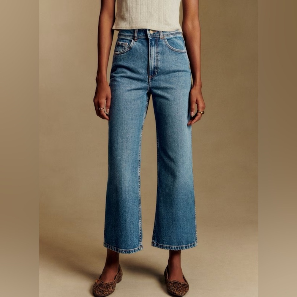 Sezane Light Blue Flare Jeans
